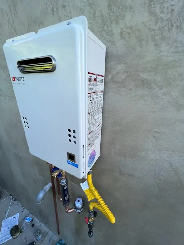 Tankless water heater installation for Park Village homes